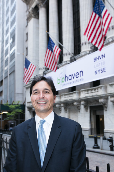 Vlad Coric M.D., Chief Executive Officer, Biohaven Pharmaceutical Holding Company. Photo Credit: NYSE