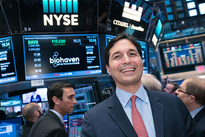 Vlad Coric M.D., Chief Executive Officer, Biohaven Pharmaceutical Holding Company (NYSE:BHVN). Photo Credit: NYSE