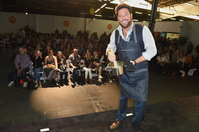 NEW YORK, NY - OCTOBER 16: Chef Scott Conant on stage during the Grand Tasting presented by ShopRite featuring Samsung culinary demonstrations presented by MasterCard at the Food Network & Cooking Channel New York City Wine & Food Festival presented by Coca-Cola at Pier 94 on October 16, 2016 in New York City. (Photo by Gustavo Caballero/Getty Images for NYCWFF)
