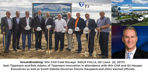 Win Chill and Tippmann Innovation Hold Groundbreaking Ceremony for Refrigerated Warehouse in Sioux Falls
