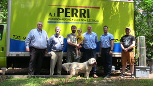 AJ Perri Gives Back To A Local Military Family In Need Of A New AC