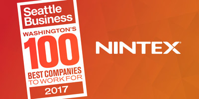 Nintex, the recognized global leader in workflow and content automation (WCA), announced today that it has been named one of the top 10 companies, in the large company category, within Seattle Business Magazine’s Annual Washington 100 Best Companies to Work For program.