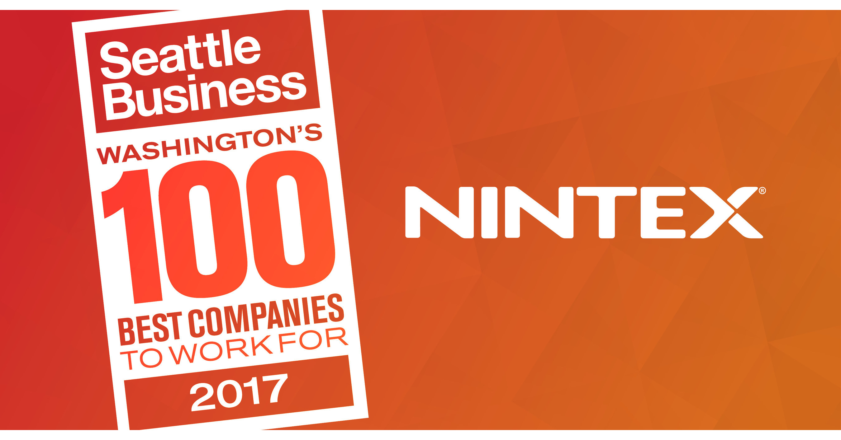 Nintex Named for Third Year in a Row as one of Washington's 100 Best