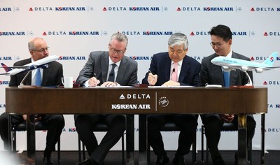 Delta and Korean Air Create Leading trans-Pacific Joint Venture