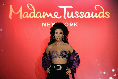 NEW YORK, UNITED STATES - JUNE 23:  Suzette Quintanilla (L) attends the Madame Tussauds New York unveiling of late singer Selena Quintanilla's figure in Times Square at Madame Tussauds on June 23, 2017 in New York City.  (Photo by Craig Barritt/Getty Images for Madame Tussauds New York)
