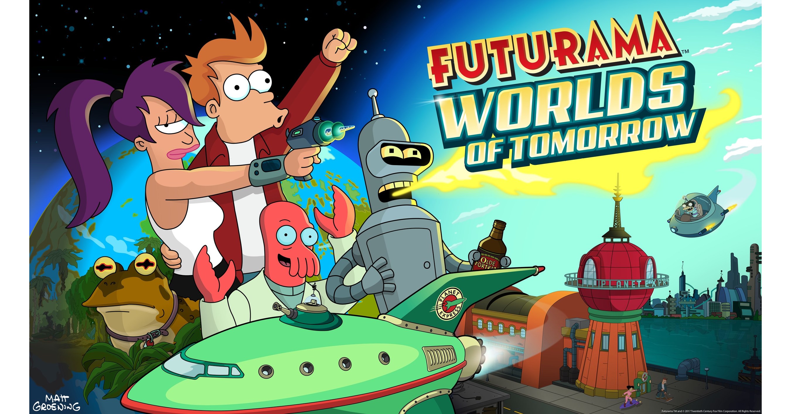 Futurama Worlds Of Tomorrow Launches Today On The App Store And Google