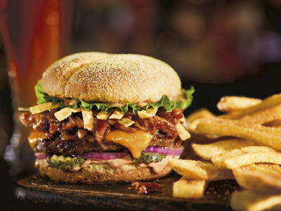 Red Robin is getting saucy for the debut of its all-new BBQ Boss Hog burger available now through Oct. 1. The gourmet burger with big flavor features sweet and tangy BBQ pulled pork over an ancho-marinated beef patty loaded with cheddar cheese, dill pickle planks, tortilla strips, red onions, lettuce and smoky campfire mayo on a jalapeño cornmeal Kaiser roll.