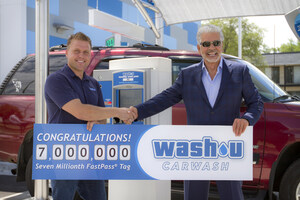 Seven Millionth FastPass® Tag Issued to Chicagoland's Wash U Carwash Guest