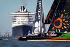Cunard's Queen Mary 2 Sails Across the Atlantic with Four Famous Multi-hulls in THE BRIDGE 2017