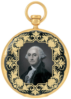 Patek Philippe Pocket Watch with enamel portrait of George Washington