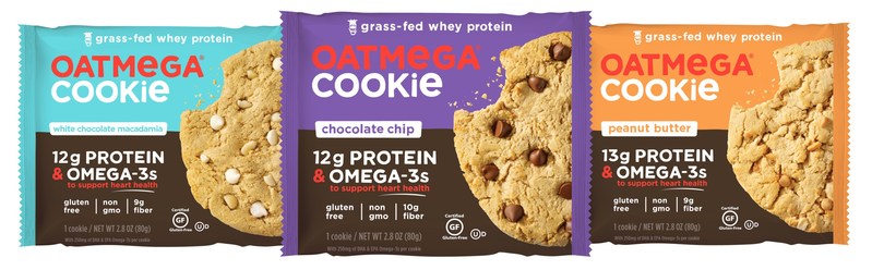 Oatmega Grass-Fed Whey Protein Cookies