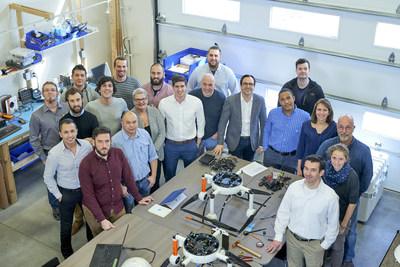 L’équipe Microdrones à Vaudreuil-Dorion, au Canada. Microdrones a également des bureaux à Siegen, en Allemagne, à Rome, à New York, ainsi que des représentants dans le monde entier. (PRNewsfoto/Microdrones)