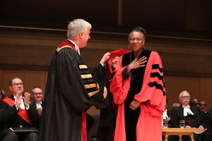 Trail blazing judge and Nobel Peace Prize nominee receive honorary LLDs from Law Society