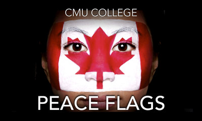 Young artists celebrating peace and diversity in honour of Canada 150! (CNW Group/CMU College)