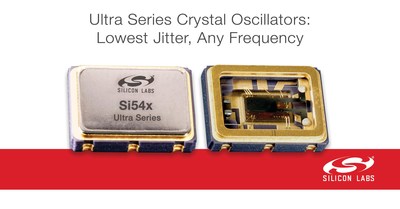 Silicon Labs' high-performance Si54x crystal oscillators offer the industry’s lowest jitter frequency-flexible solution for a wide range of networking and communications applications.
