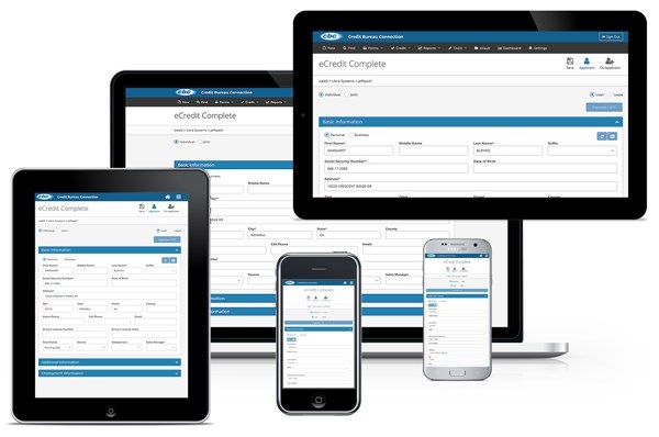 eCredit Complete GenV is the first and only fully responsive credit report and compliance management system created to run on any internet connected desktop, laptop, notebook, iPad, iPhone, Android tablet, Android smart phone, and more.