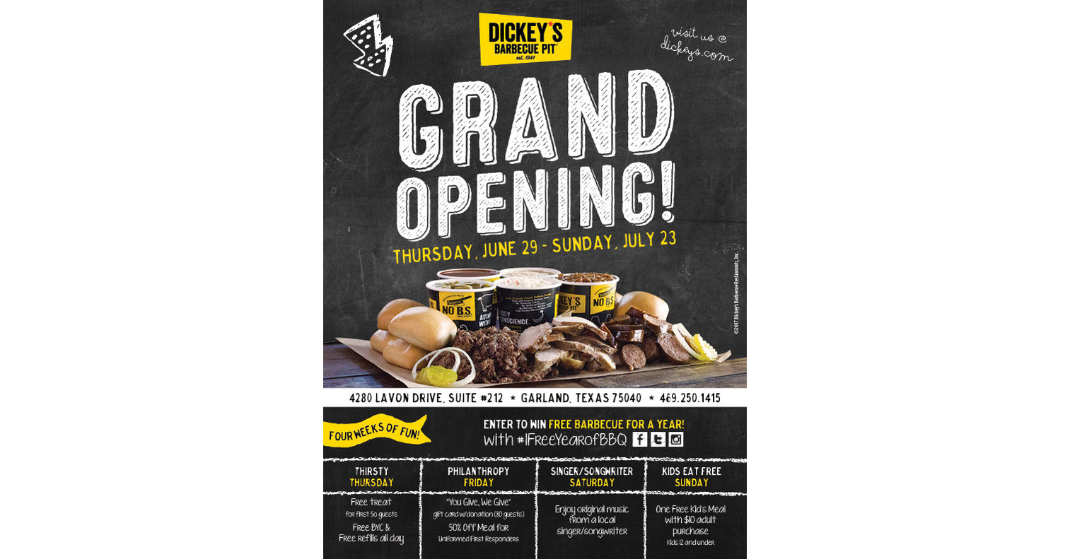 More Authentic, Texas Barbecue Coming to Garland with New Dickey's Location