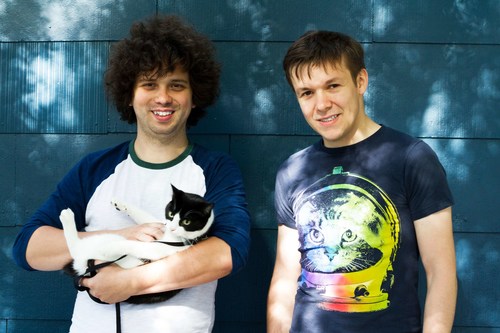 PetBot CTO and founder Misko Dzamba (left) and Petcube CEO and co-founder Yaroslav Azhnyuk (right)