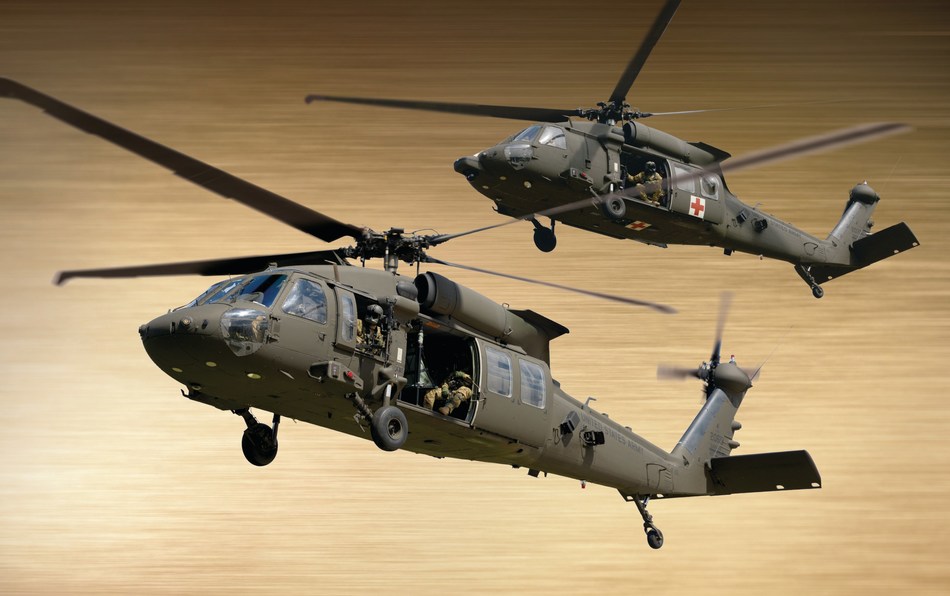 This image features the UH-60M Black Hawk and HH-60M MEDEVAC.