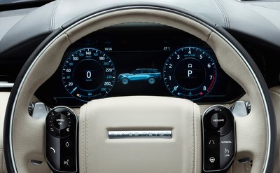 Fully reconfigurable instrument cluster from Visteon on all-new Range Rover Velar