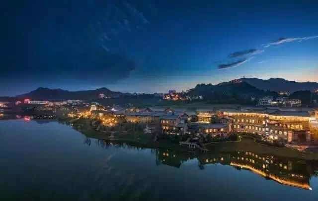 The night view of Danzhai Wanda Village