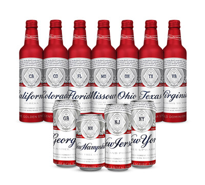 Budweiser unveils new state packaging inspired by its 12 local breweries across the country.