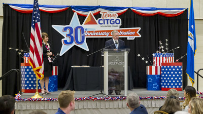 Rep. Mike Danahay presenting a special proclamation to TeamCITGO on behalf of the Louisiana Legislature.