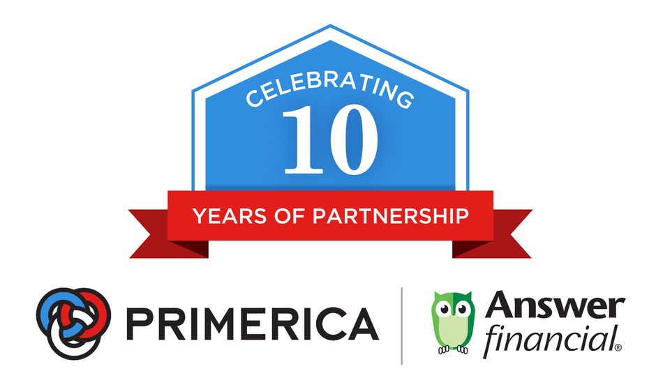 Primerica and Answer Financial celebrate 10 years of helping clients