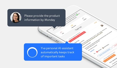 新的人工智能私人助理Yva.ai能够自动持续追踪用户的重要任务