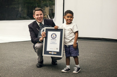 Volvo Trucks North America recently achieved a GUINNESS WORLD RECORDS title for the Largest object unboxed with the help of a 3-year-old Joel Jovine who has a passion for Volvo trucks. Jovine opened the 80’x14’x18’ box, unboxing the new Volvo VNL model.