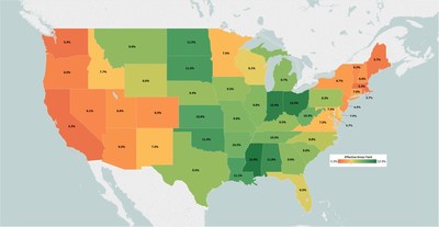 Median Effective Gross Yield by State