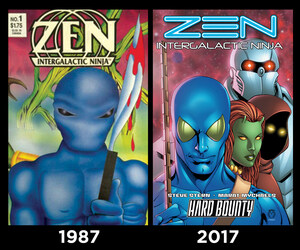 The Changing Face of Alien Superhero Zen Intergalactic Ninja as he Celebrates His 30th Anniversary at Comic-Con