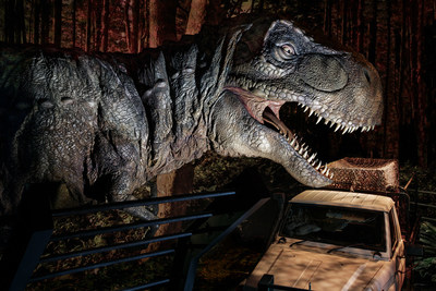 T-rex at Jurassic World: The Exhibition at the Field Museum