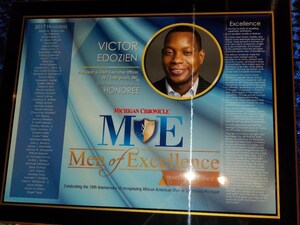 Victor Edozien Named to the Michigan Chronicle's "Men of Excellence" for 2017