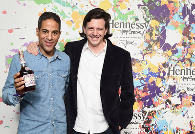 NEW YORK, NY - JULY 11: Street-artist-turned-art-world phenomenon, JonOne and artist Ryan McGinness attend the Hennessy V.S Limited Edition by JonOne Launch Party at Terminal 5 on July 11, 2017 in New York City. The Limited Edition release by urban artist JonOne, which features a colorful, vibrant design, is the seventh in an ongoing series of collaborations between Hennessy V.S and several internationally renowned artists. (Photo by Ilya S. Savenok/Getty Images for Hennessy)