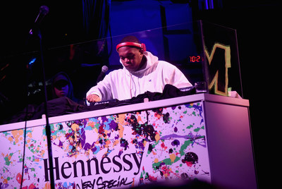 NEW YORK, NY - JULY 11: Super producer DJ Mustard performs at the Hennessy V.S Limited Edition by JonOne Launch Party at Terminal 5 on July 11, 2017 in New York City. The Limited Edition release by urban artist JonOne, which features a colorful, vibrant design, is the seventh in an ongoing series of collaborations between Hennessy V.S and several internationally renowned artists. (Photo by Ilya S. Savenok/Getty Images for Hennessy)