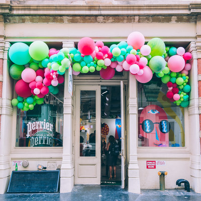 From Wednesday, July 12 – Sunday, July 16, The Perrier® Flavor Studio will be open to the public at 63 Greene Street in SoHo, New York City. From 10am – 6pm, this studio-takeover features original artwork by AKACORLEONE (Pedro Campiche) celebrates the vibrant range of Perrier flavors, including the all-new Perrier Strawberry and Perrier Watermelon, and invites guests to find their flavor inspiration through interactive elements. (Credit: Perrier Sparkling Natural Mineral Water/Jane Kratochvil)