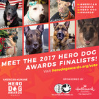 Meet America's Top Dogs! Seven Courageous Canines Named Finalists For 2017 American Humane Hero Dog Awards®