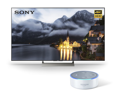 Sony’s 2017 4K HDR televisions with Android TV Now Compatible with Amazon Echo Devices.