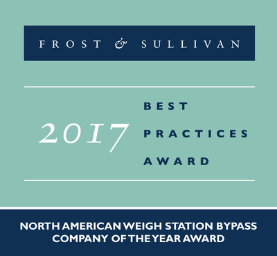 Frost & Sullivan recognizes Drivewyze with the 2017 North American Company of the Year Award.
