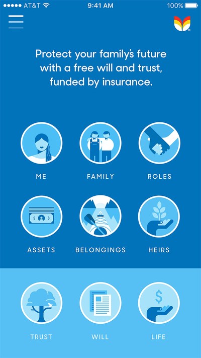 Tomorrow app lets people create a free will and free trust, backed by optional and affordable term life insurance -- in minutes not months