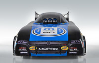 Two-time Funny Car champion Matt Hagan is helping wish the Mopar brand a happy 80th birthday. Hagan will carry special Mopar 80th anniversary graphics on his Dodge Charger R/T starting at the Mopar Mile-High NHRA Nationals, July 21-23. (PRNewsfoto/FCA US LLC)