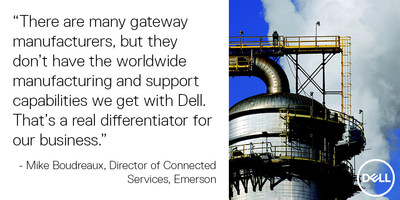 Emerson worked with Dell to develop a new wireless valve monitoring solution built on Dell Edge Gateways.