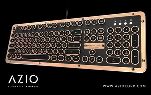 AZIO Unveils Industry First Vintage Typewriter-Inspired Keyboard With Luxury Backlit Keys