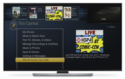 Cable subscribers watch Comic-Con live stream on their set-tops.