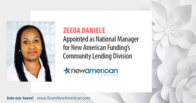 Zeeda Daniele Appointed as National Manager for New American Funding's Community Lending Division