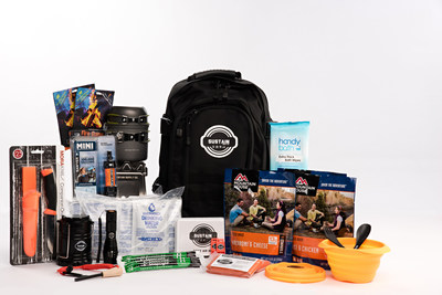 SUSTAIN preparedness kit is contained in a premium, space-saving bag and includes items such as 24 servings of high quality food, up to 6 liters of U.S. Coast Guard approved purified fresh water, 3 sources of dependable light, top-rated water filtration device, Cyalume industrial-grade SnapLight devices, essential first aid kit, emergency blankets, portable wood-burning stove, bowls, utensils and a high-grade survival knife.