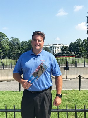 Channellock President, Jon DeArment in front of the White House prior to today's 