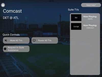 Braves fans with tickets on the club levels of SunTrust Park will experience the second YinzCam product in the form of a Suite App that allows them to control all of the televisions and message Guest Relations with questions or concerns.