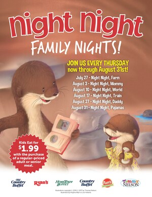 Ovation Brands® And Furr's Fresh Buffet® Launch New Family Night With Night Night Book Series, Starting July 27